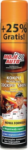 Preparat do mycia kokpitu błyszczący Moje Auto, waniliowy 600 ml