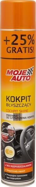 Preparat do mycia kokpitu błyszczący Moje Auto, cytrynowy 600 ml