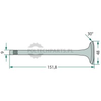 Zawór dolotowy - 38015516 - Sklep rolniczy PoltechParts