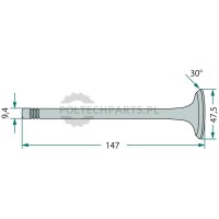 Zawór ssący - 380002053 - Sklep rolniczy PoltechParts