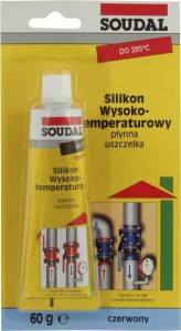 Silikon wysokotemperaturowy Soudal, 60 ml