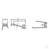 Zęby sprężyste RD Lely  4100302080KR | poltechparts.pl