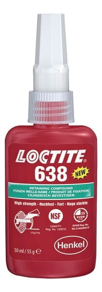Klej mocujący 638 Loctite, 50 ml