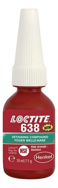 Klej mocujący 638 Loctite, 10 ml