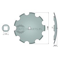 Talerz uzębiony | poltechparts.pl