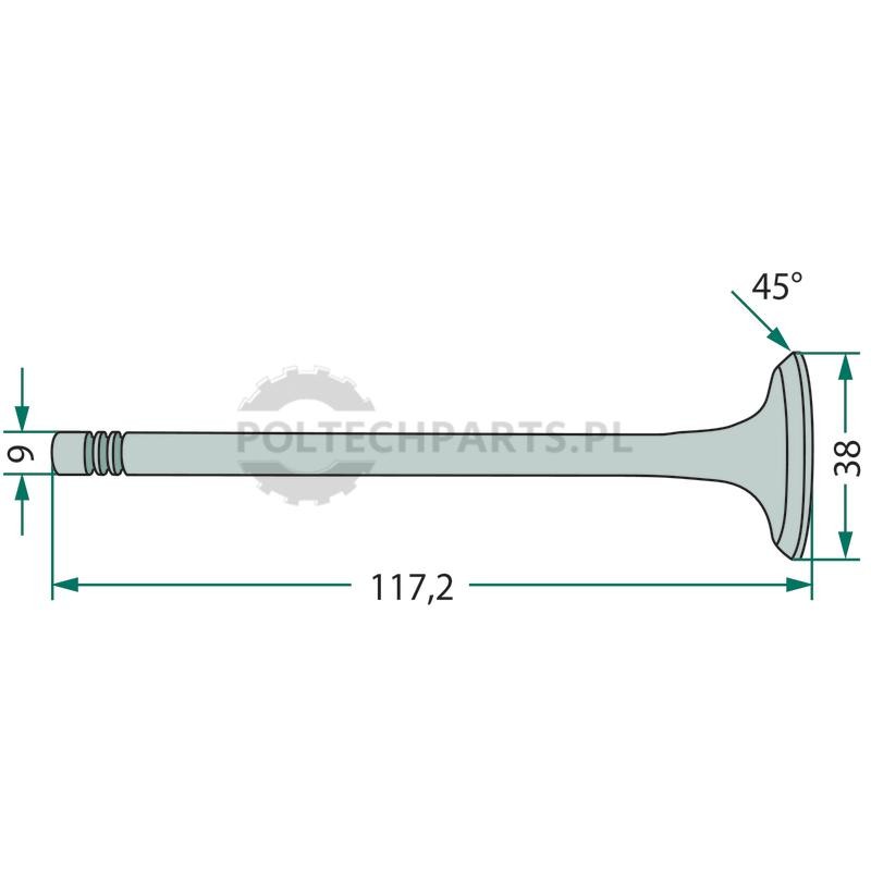 Zawór wydechowy - 38006047 - Sklep rolniczy PoltechParts