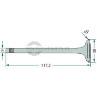 Zawór wydechowy - 38006047 - Sklep rolniczy PoltechParts