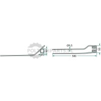 Palec zgrabiarki pokosowej - 525155433.0 - Sklep rolniczy PoltechParts