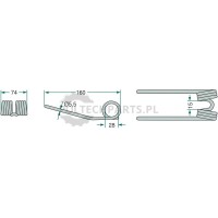 Palec podbieracza - 525938040.3/10 - Sklep rolniczy PoltechParts