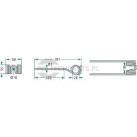 Palec podbieracza - 52503-035653/10 - Sklep rolniczy PoltechParts
