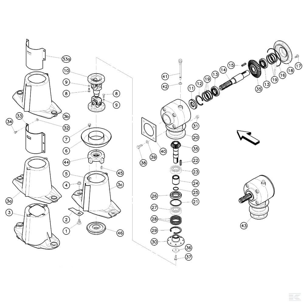 Przekładnia pionowa Kuhn 