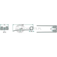 Palec podbieracza - 5250940526700/10 - Sklep rolniczy PoltechParts