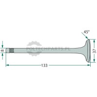 Zawór wydechowy - 38004051 - Sklep rolniczy PoltechParts