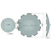 Talerz uzębiony | poltechparts.pl