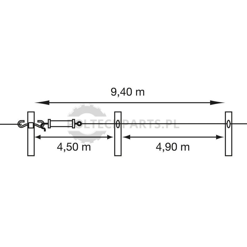 Izolator uchwytów do bramy - zestaw | poltechparts.pl