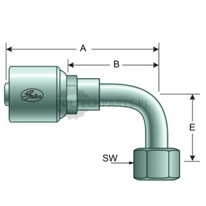 PNE 16 DKORF 1" 90° SL=32