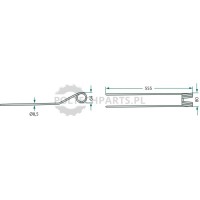 Palec zgrabiarki pokosowej - 525436033/10 - Sklep rolniczy PoltechParts
