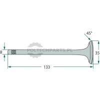 Zawór wydechowy - 38004476 - Sklep rolniczy PoltechParts