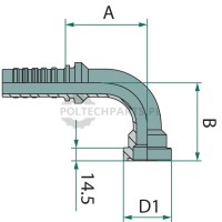 PN 25 SFS-CAT 1,1/4" 90° DS | poltechparts.pl