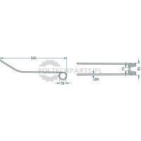Palec zgrabiarki pokosowej - 52516606394/10 - Sklep rolniczy PoltechParts