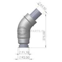 Rura wydechowa - 23815AGT0040 - Sklep rolniczy PoltechParts