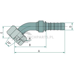 PNB 20 DKOS M36x2.0 45° (25S)