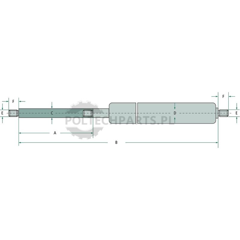 Siłownik gazowy