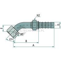 PNB 10 DKJ 9/16" 45°S | poltechparts.pl