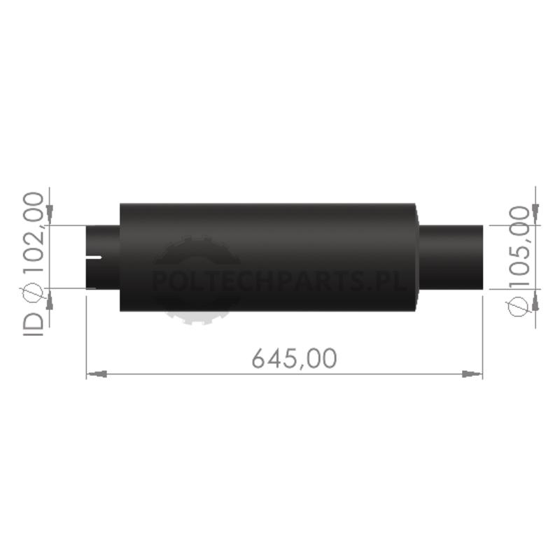 Tłumik - 23815AGT0766 - Sklep rolniczy PoltechParts
