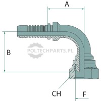 PN 10 DKR 1/2″ 90° | poltechparts.pl