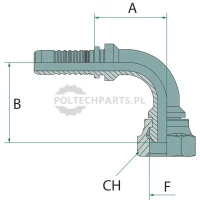 PN 12 DKR 1/2″ 90° | poltechparts.pl