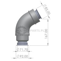 Rura wydechowa - 23815AGT0041 - Sklep rolniczy PoltechParts
