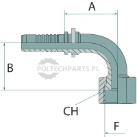 PN 10 DKORF 11/16″ 90° | poltechparts.pl