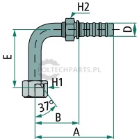 PNB 20 DKJ 1 1/16" 90°L | poltechparts.pl