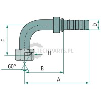 PNB 32 DKOR 1 1/4"90° | poltechparts.pl