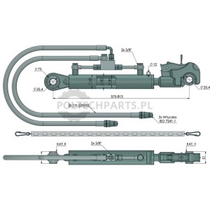 Łącznik górny hydrauliczny