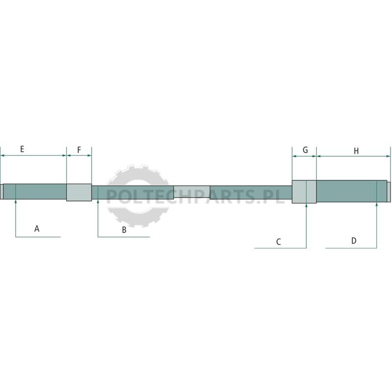 Trzpień testowy DN20 3/4'' i DN25 1'' -D