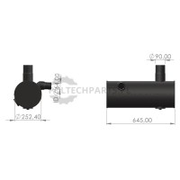 Tłumik - 23815AGT0570 - Sklep rolniczy PoltechParts