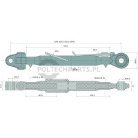 Mechanischer Oberlenker - 19310146 - Sklep rolniczy PoltechParts