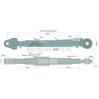 Mechanischer Oberlenker - 19329089 - Sklep rolniczy PoltechParts