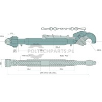 Mechanischer Oberlenker - 19319852 - Sklep rolniczy PoltechParts