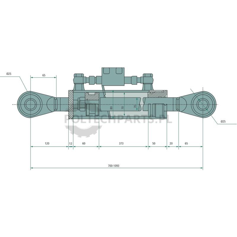 Łącznik górny hydrauliczny