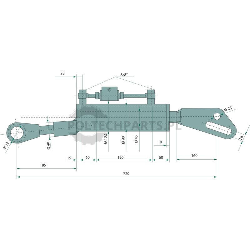 Ramię podnośnika hydraulicznego
