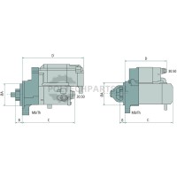 Rozrusznik przekładniowy 24 V / 4,5 kW | poltechparts.pl