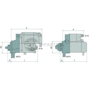 Rozrusznik przekładniowy 24 V / 4,5 kW