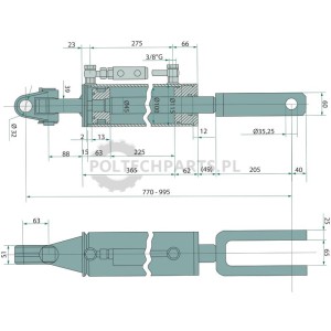 Ramię podnośnika hydraulicznego