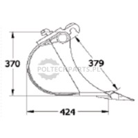 Łyżka koparki z zębami | poltechparts.pl