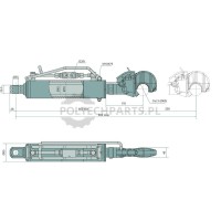 Łącznik górny hydrauliczny - 36128205 - Sklep rolniczy PoltechParts