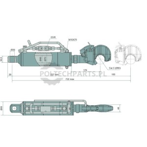 Łącznik górny hydrauliczny