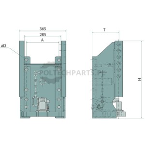 Rama zaczepowa APL-SH długa HS650-APL-SH